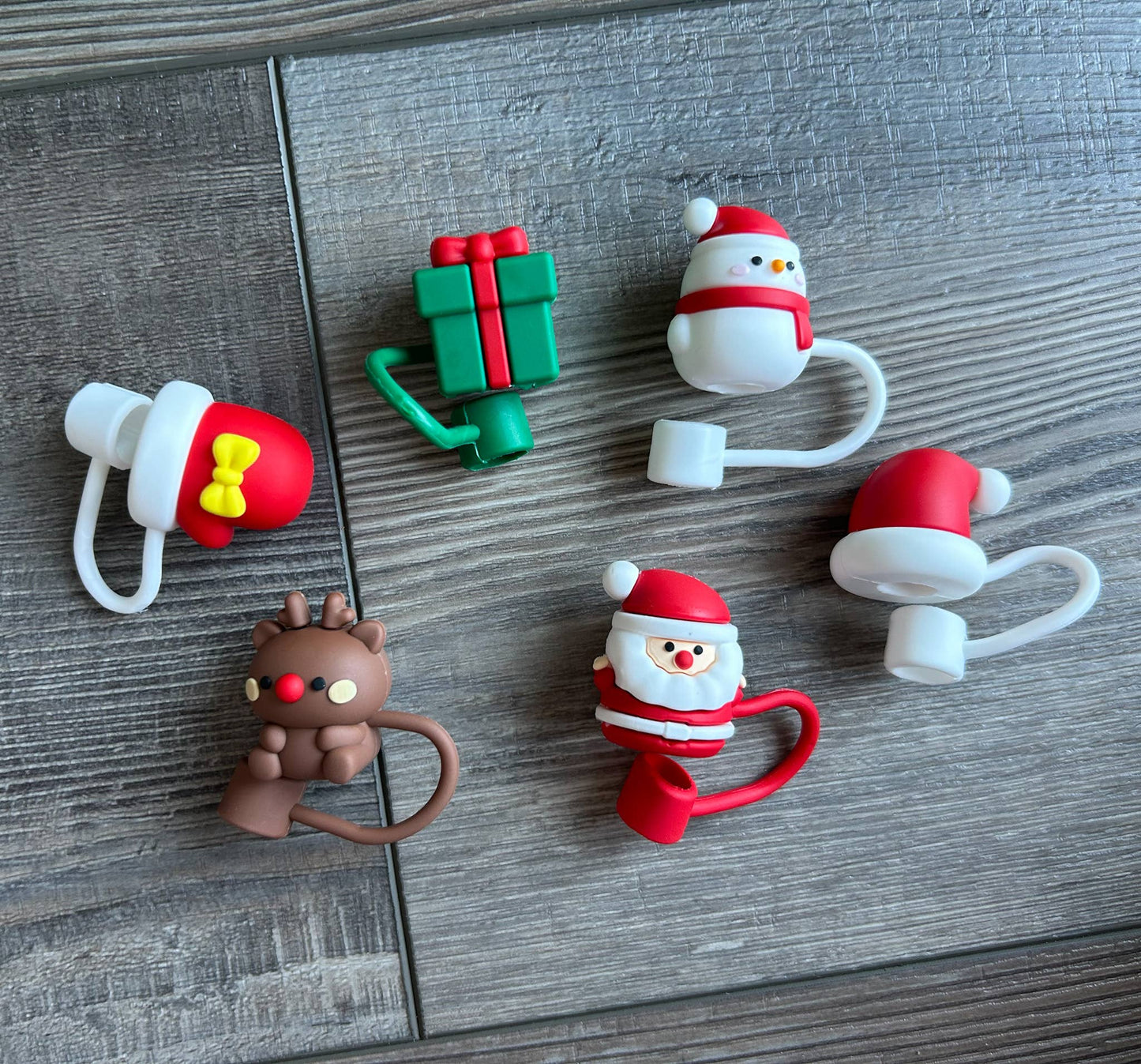 Christmas Straw Toppers