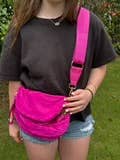 Oversize Bum Bag Crossbody - Solid