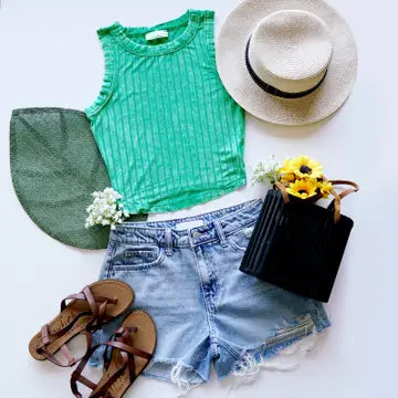 Ribbed Crop Top