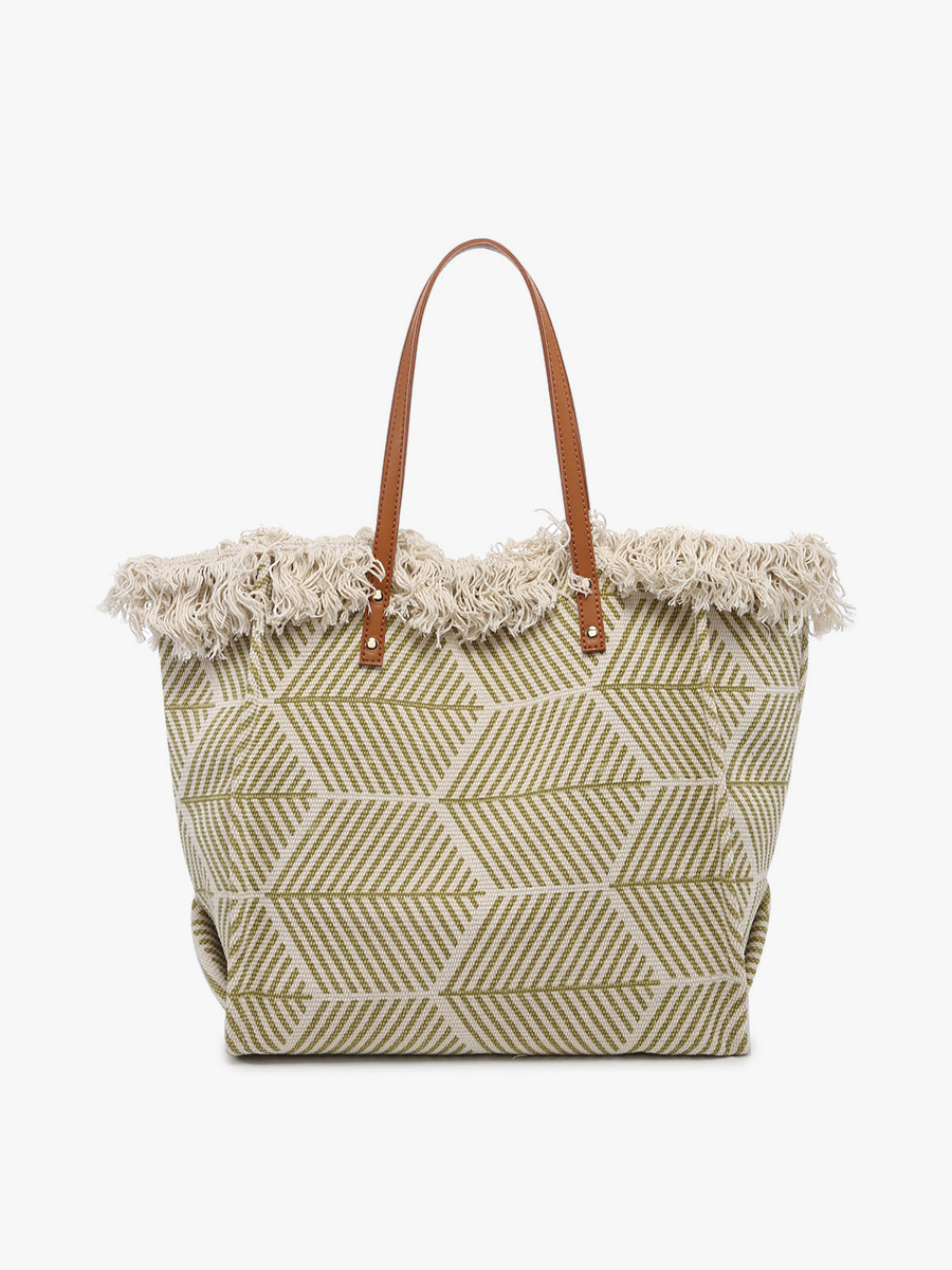 Madison Handwoven Fringe Tote
