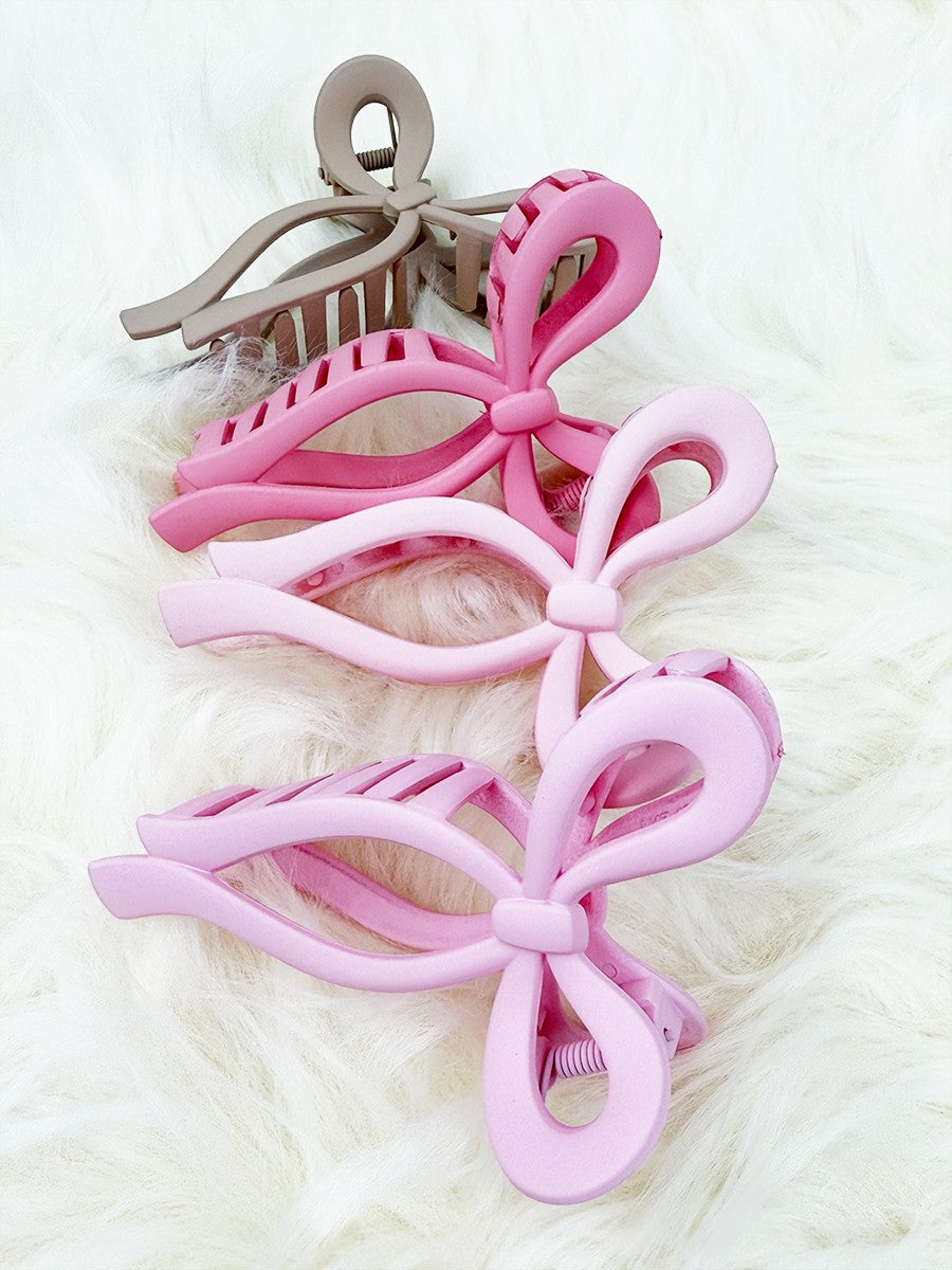 Matte Bow Clips
