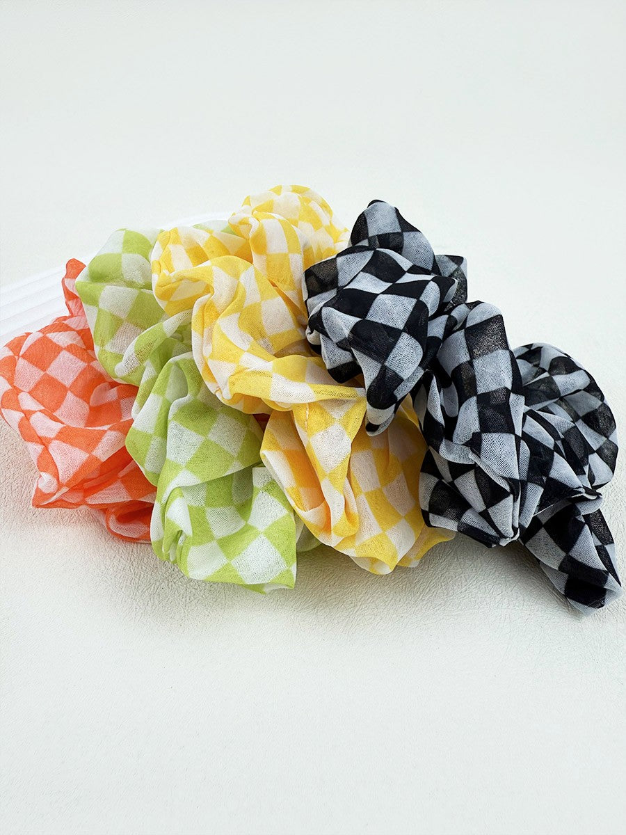 Checkered Scrunchies