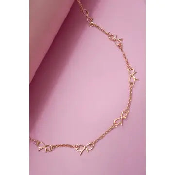 Cutout Bow Necklace |