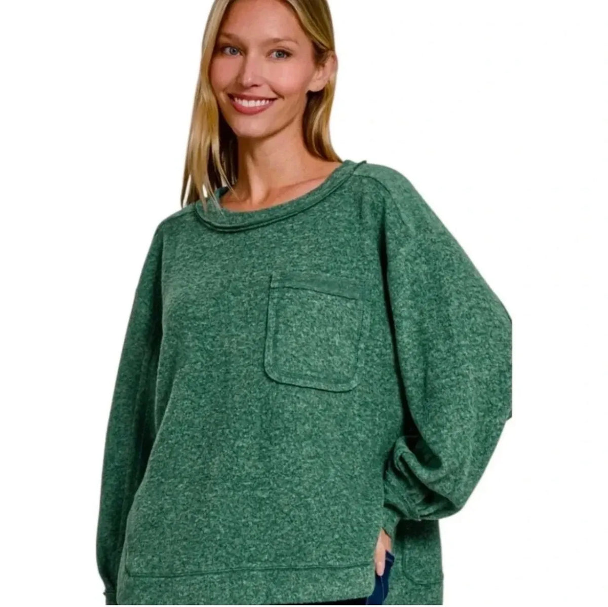 Zenana Plus Hacci Top
