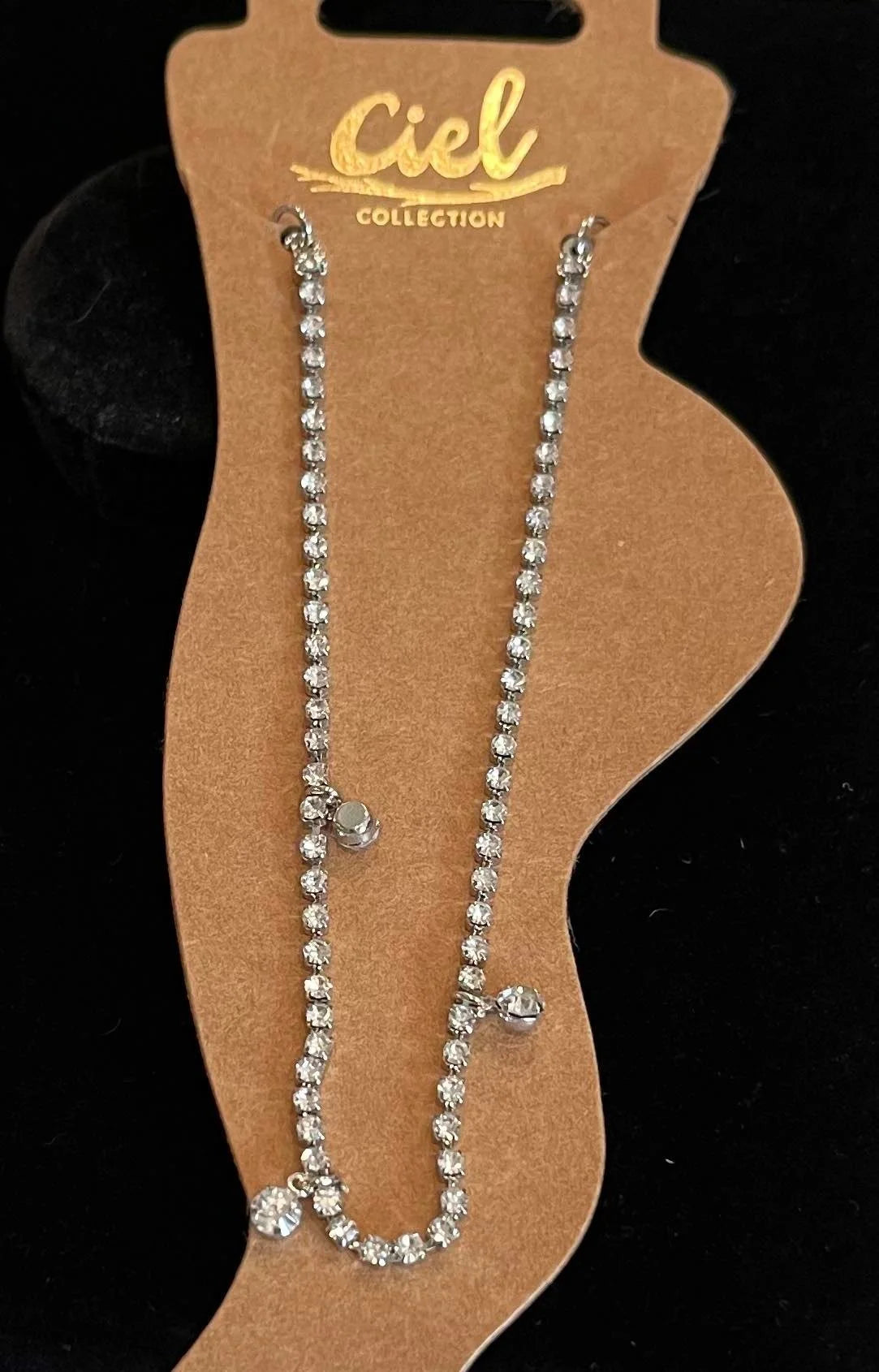 Full Rhinestone Anklet Dangle Rhinestones