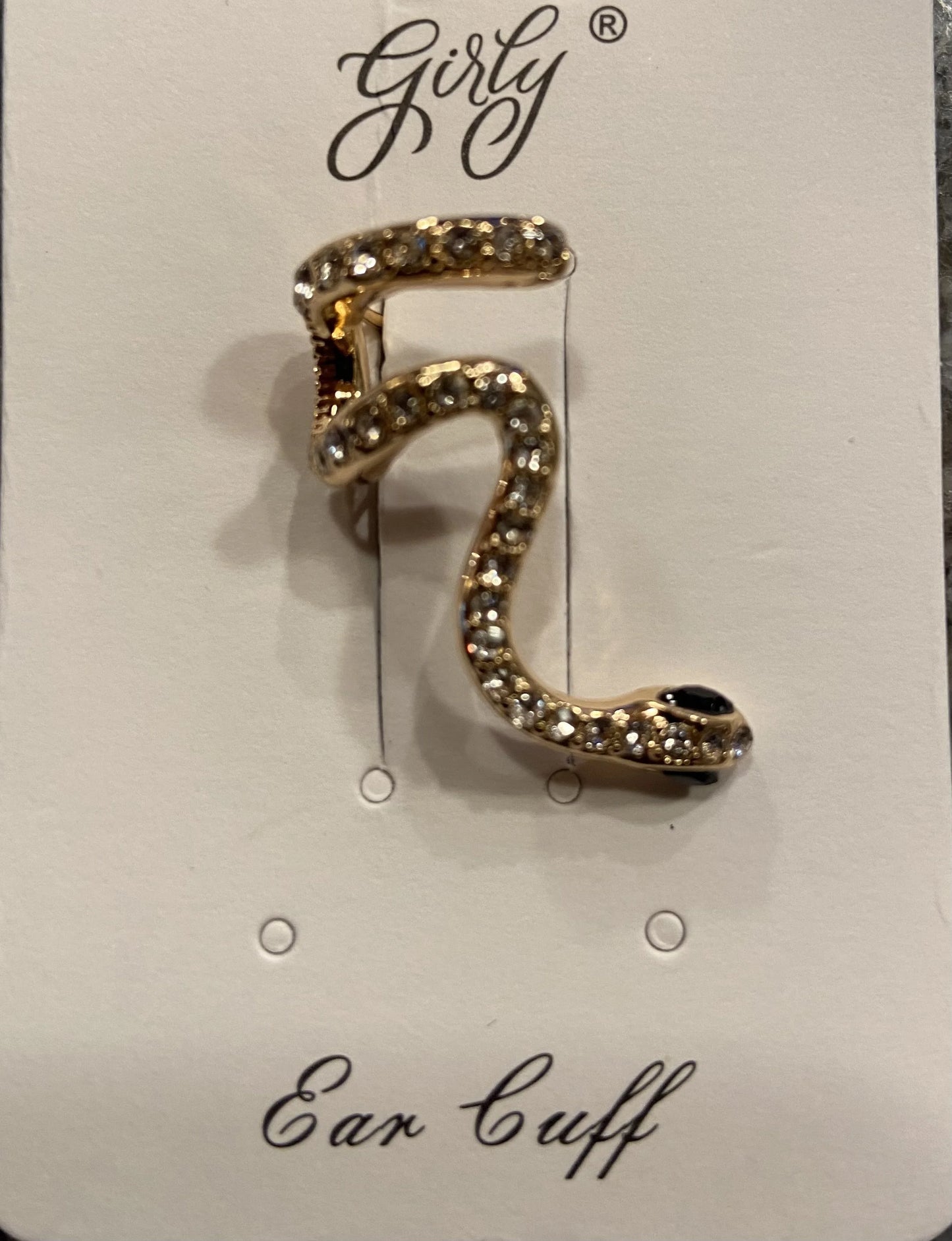 Gold Snake Ear Cuff