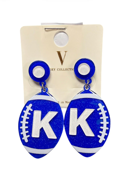 UK Drop Football Earrings