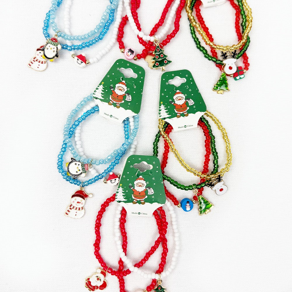 Christmas Charm Stretch Bracelet