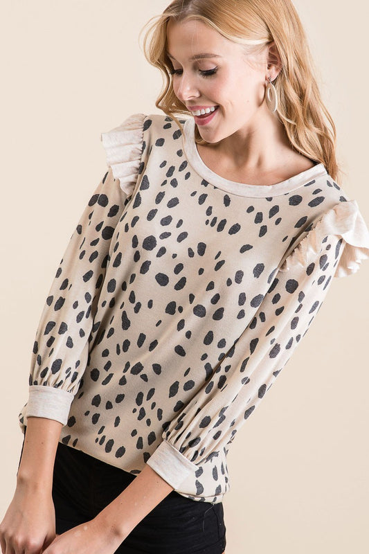 Dalmatian Print Top