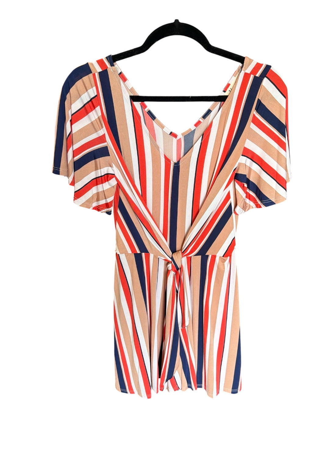 Vine&Love Tie Front Romper