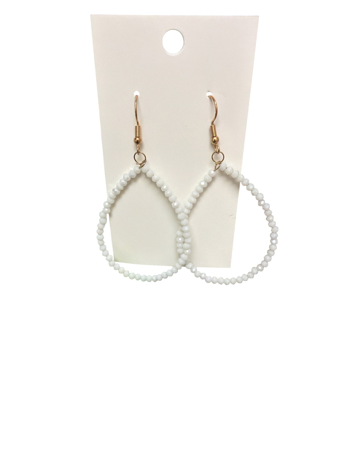 BEADED TEARDROP EARRINGS