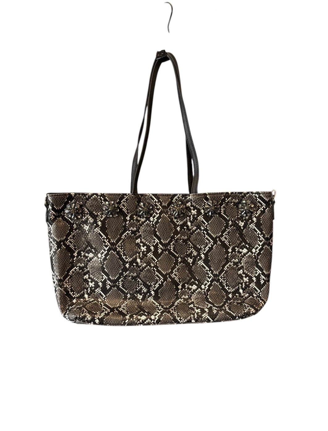 OVERSIZE SNAKE PRINT HANDBAG