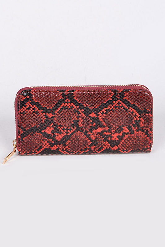 Faux Snake Wallet
