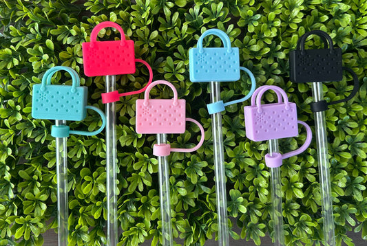Mom Tote Straw Toppers