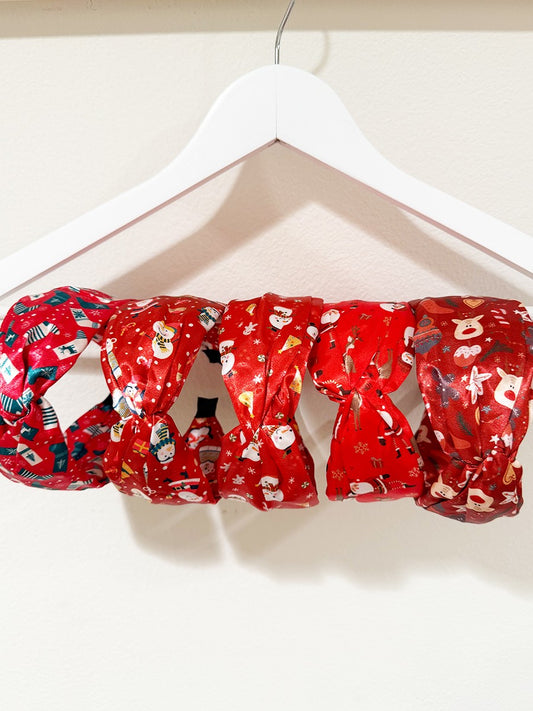 Christmas Theme Satin Headband