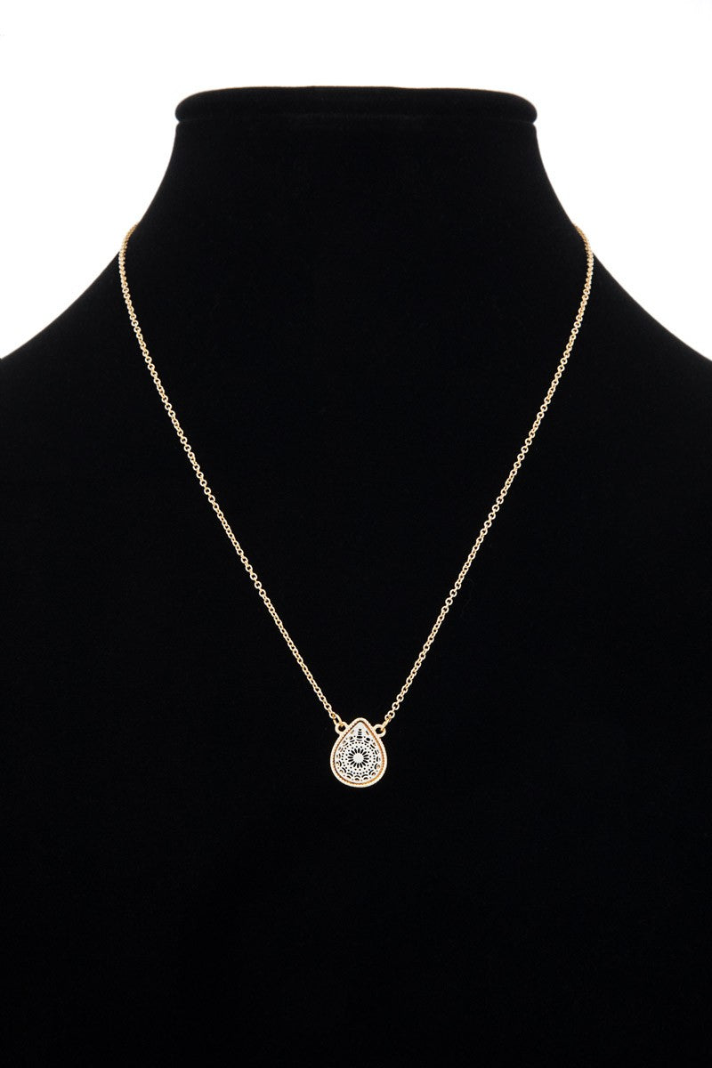 Filigree Pendant Necklace