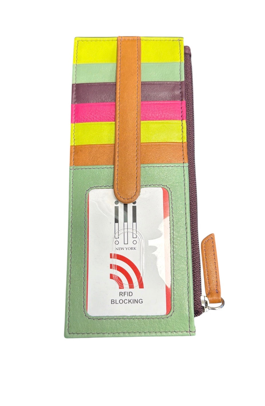 ILI Double Sided Genuine Leather Wallet—RFID Blocking