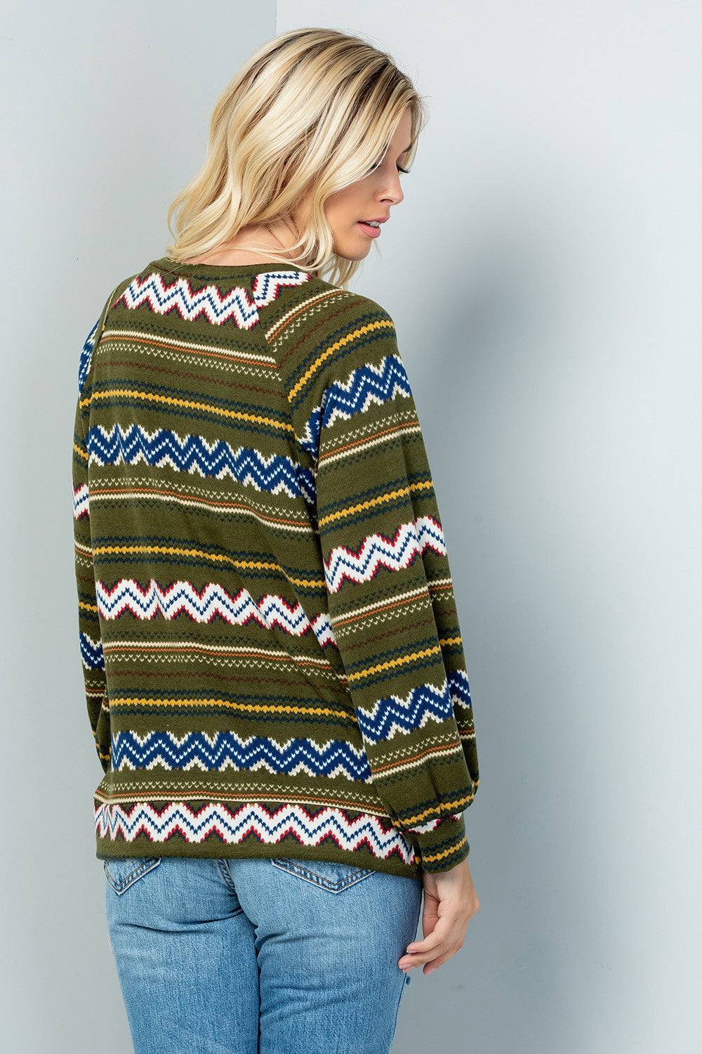 Colorful Aztec Print Top