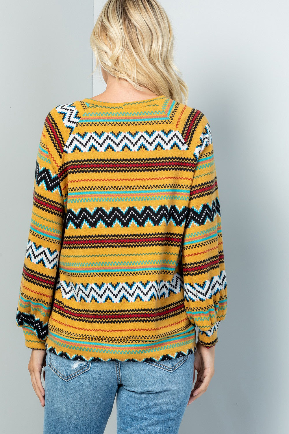 Colorful Aztec Print Top
