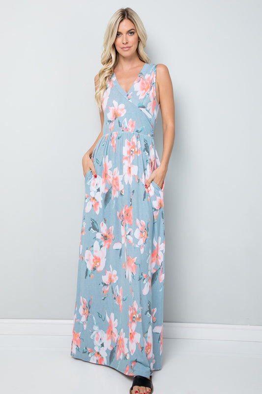 Floral Print Maxi Dress