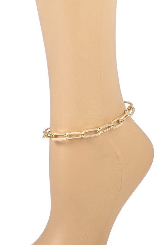 Oval Chain Link Anklet