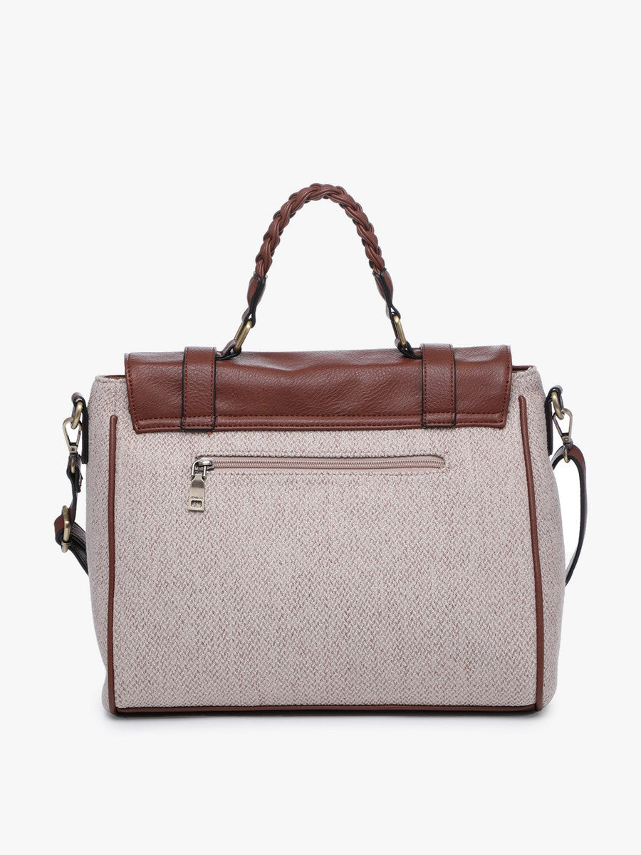 Harlow Embroidered Satchel