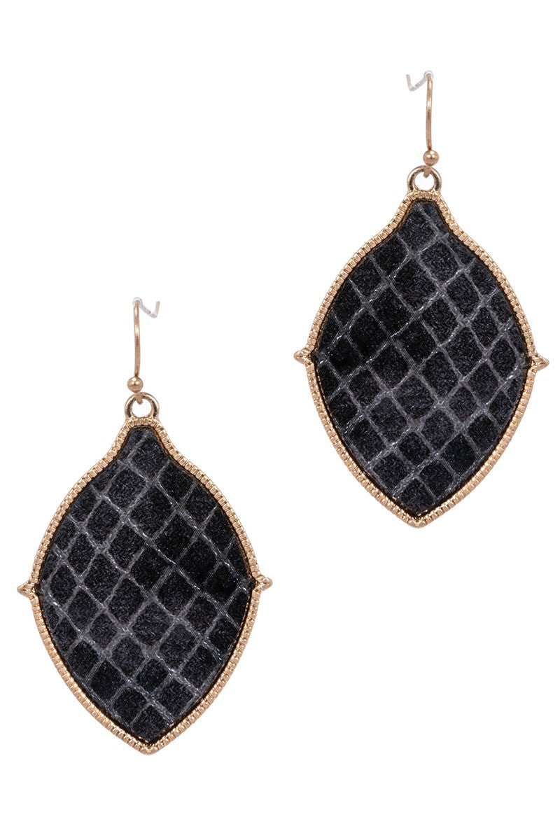 Leather Dangle Earrings