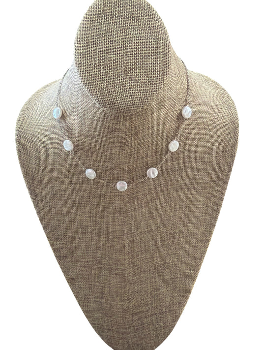 Silver Pearl Necklace