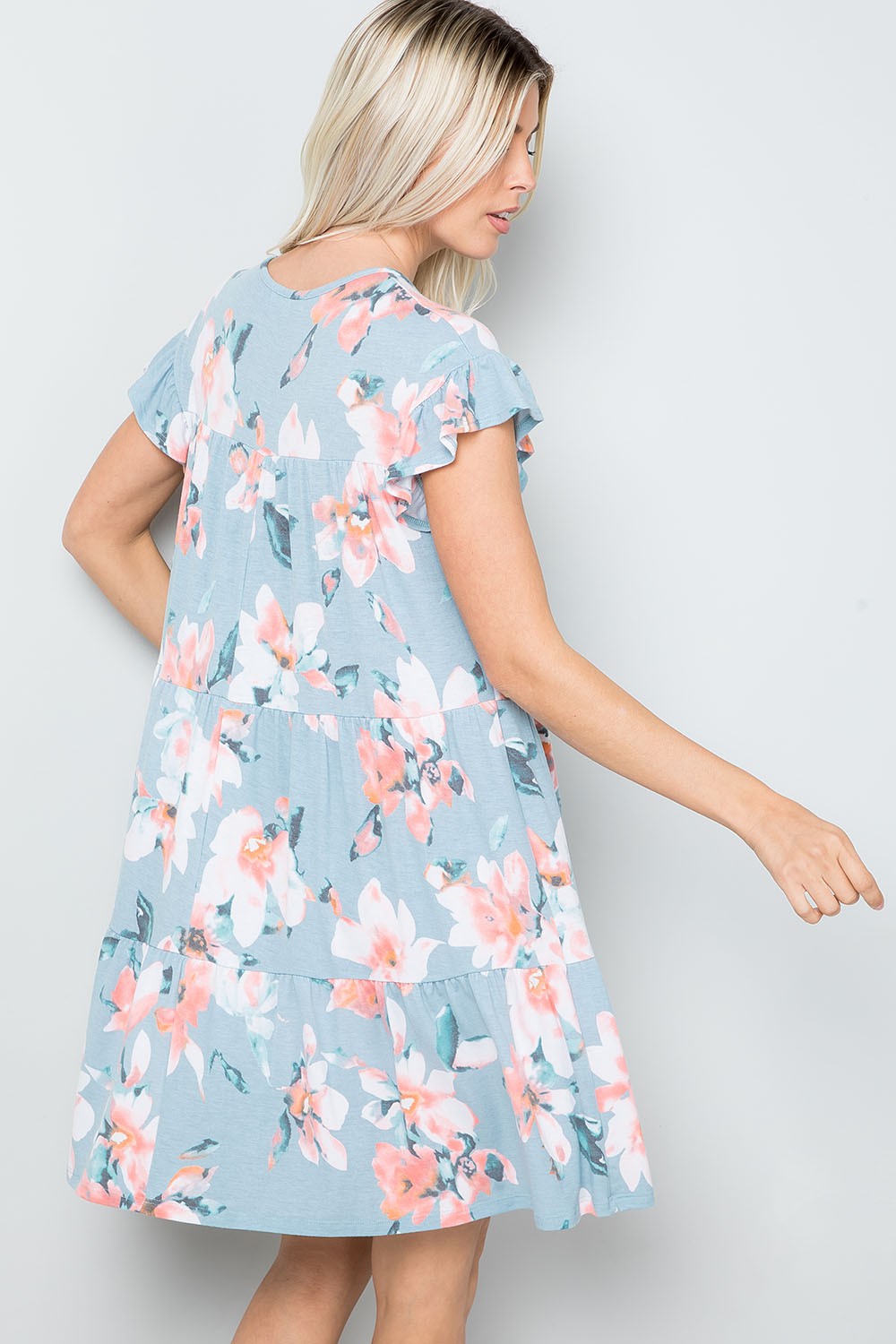 Floral Babydoll Dress – PEACOCK GLAMOUR