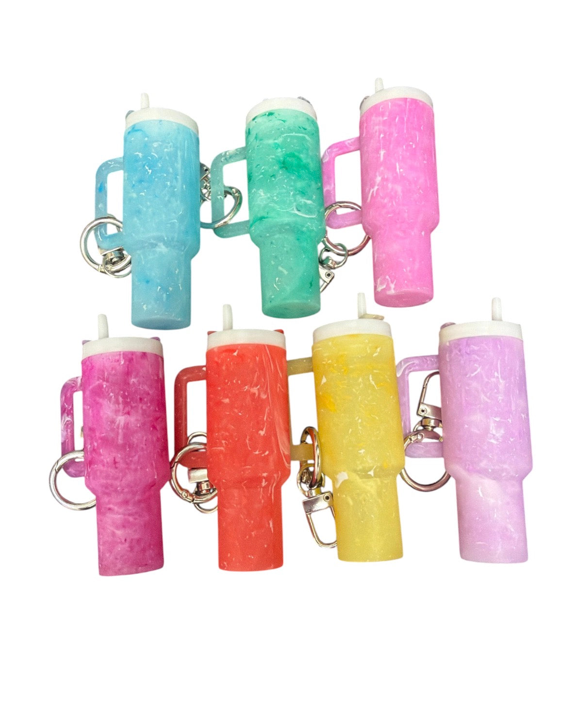 Mini Speckled Cup Keychain
