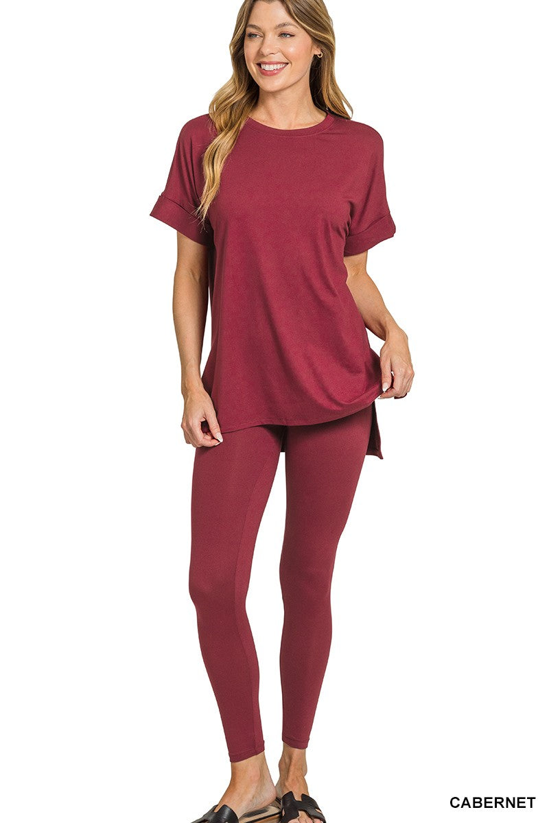 Brushed Microfiber Loungewear Set SS