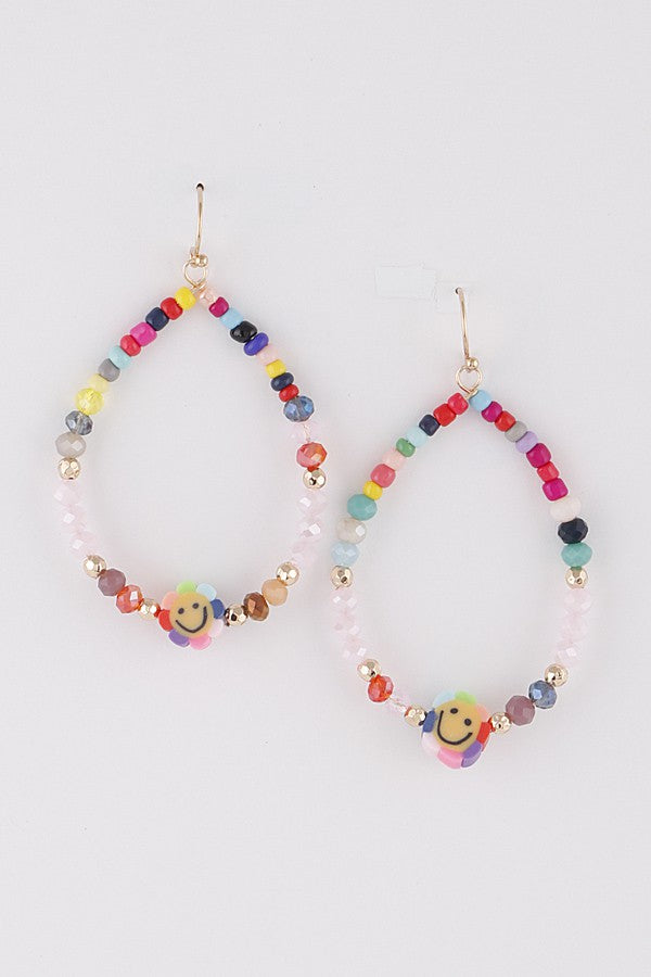 Smile Beaded Earrings