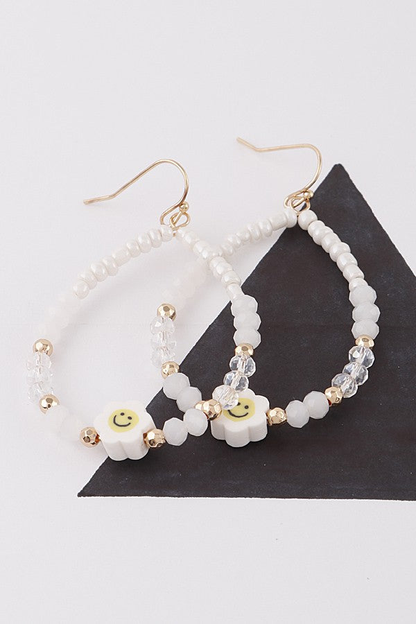Smile Beaded Earrings