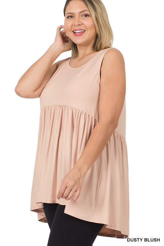 BRUSHED SLEEVELESS TOP