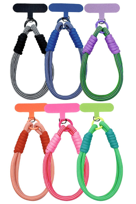 Double Braid Rope Knotted Phone Wrist Strap