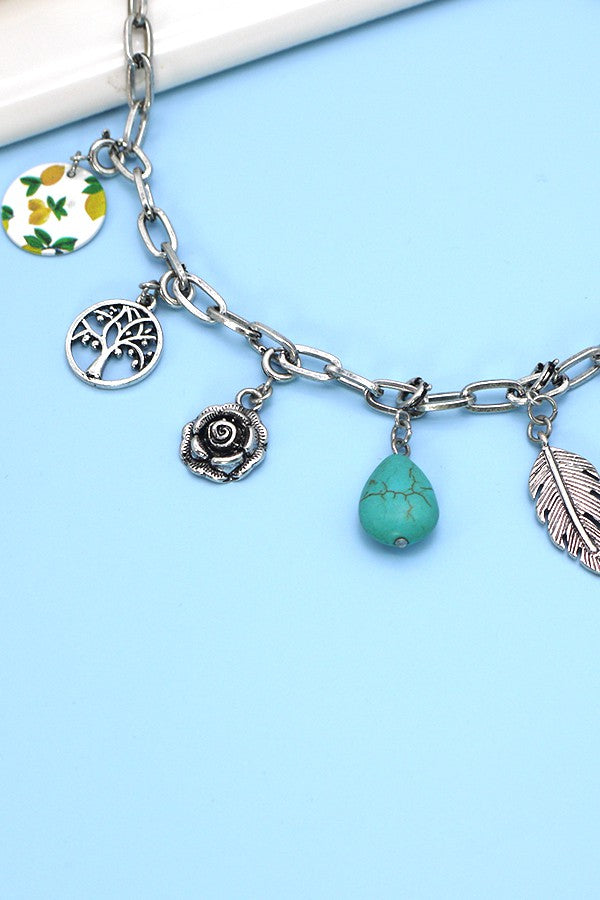 Boho Boutique Charm Necklace