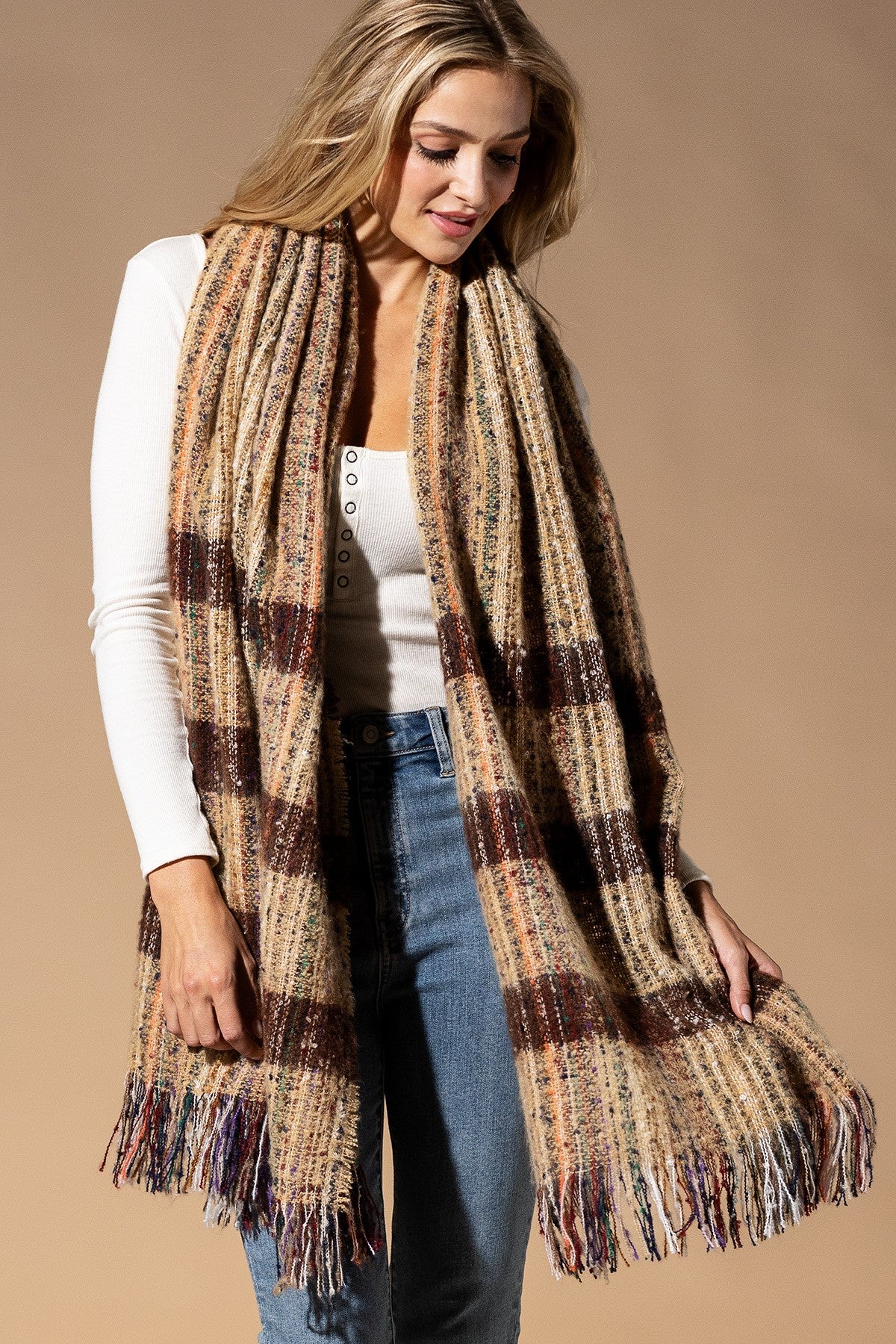 Multi Color Oblong Scarf