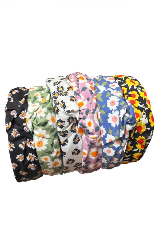 Floral Top Knot Headband