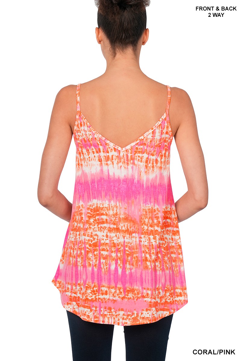 PRINT FRONT & BACK REVERSIBLE SPAGHETTI CAMI