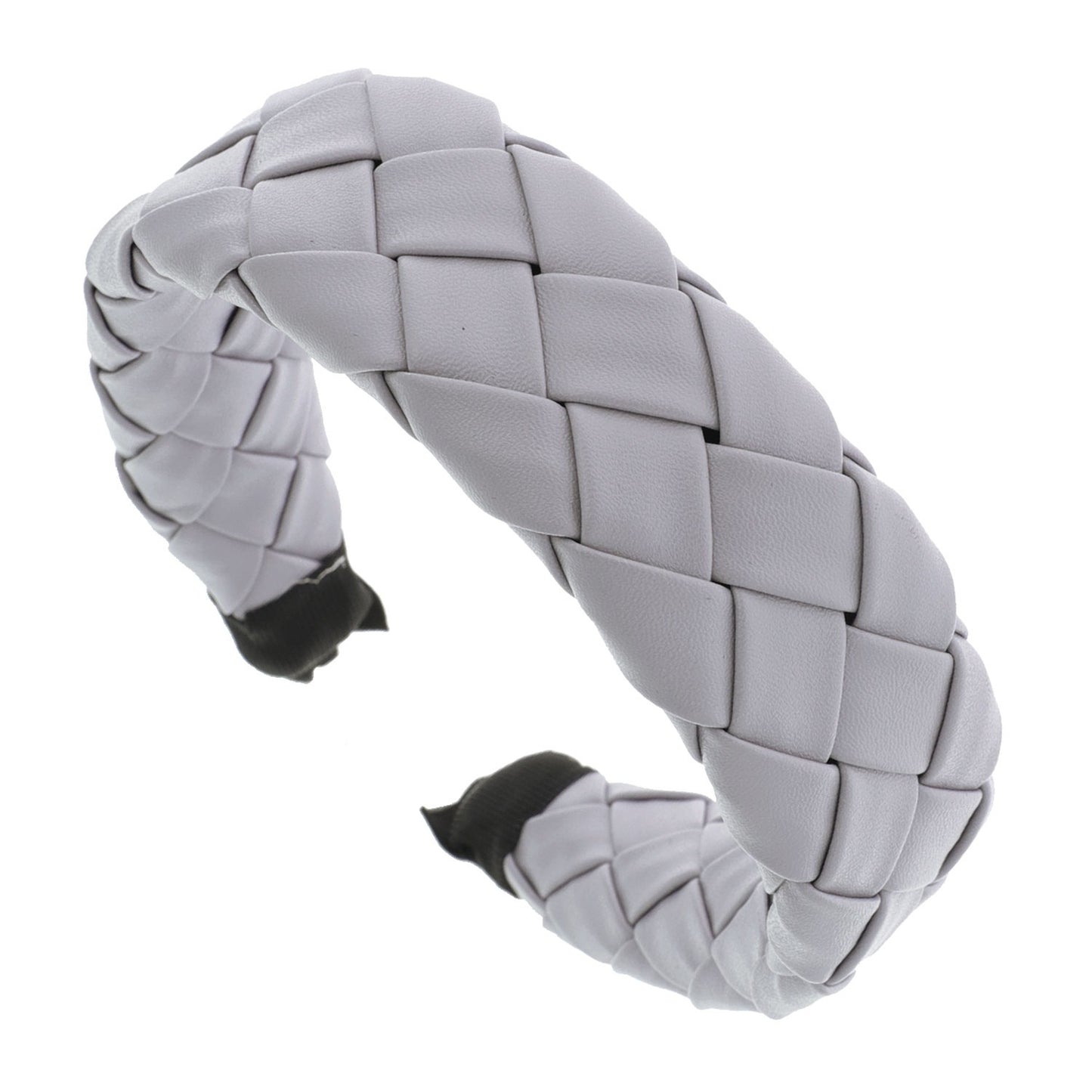 Braided Faux Vegan Leather Headband