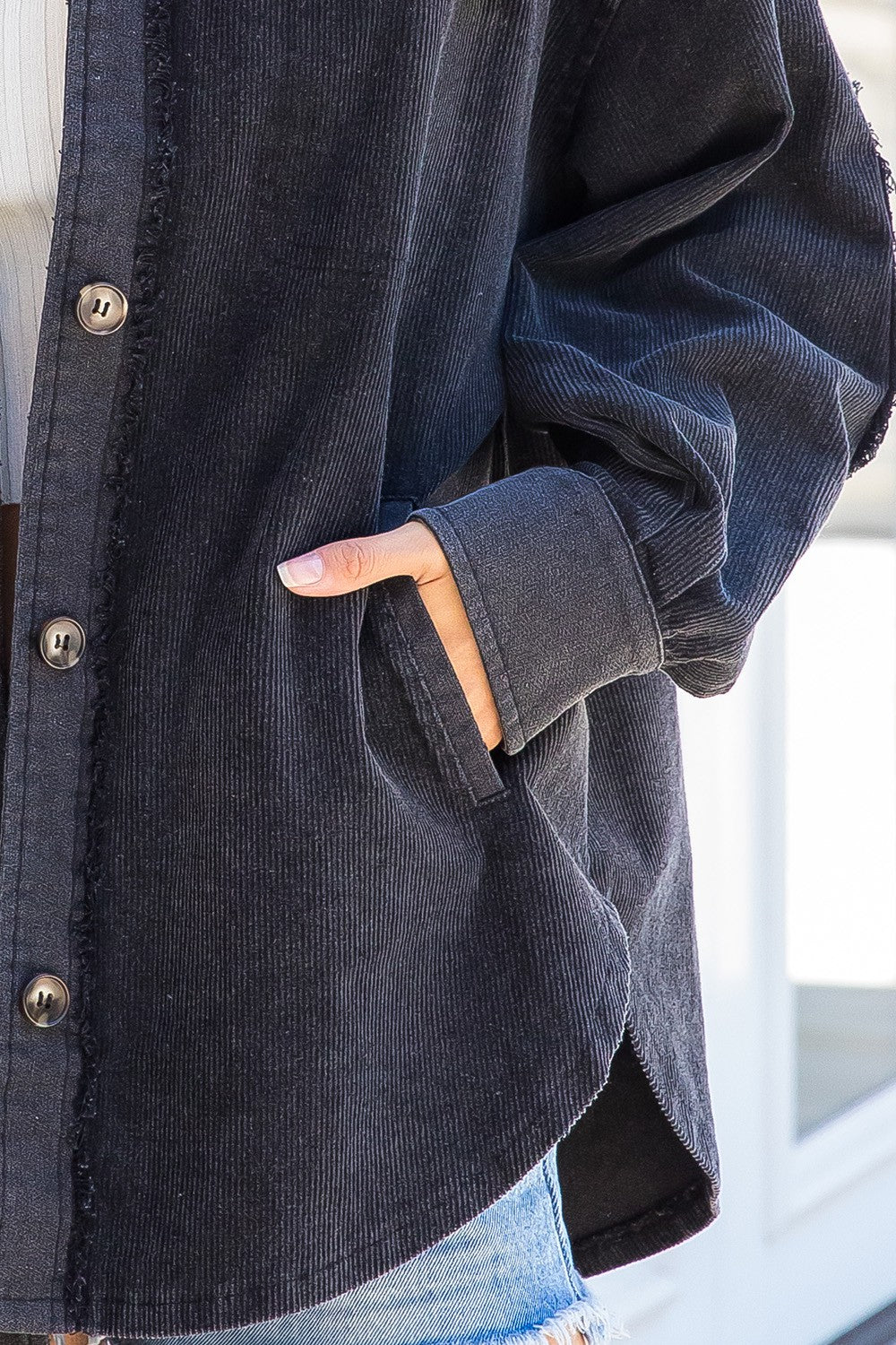 Corduroy Washed Shacket