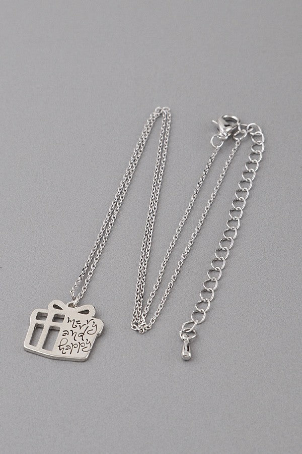 Merry & Happy Gift Necklace