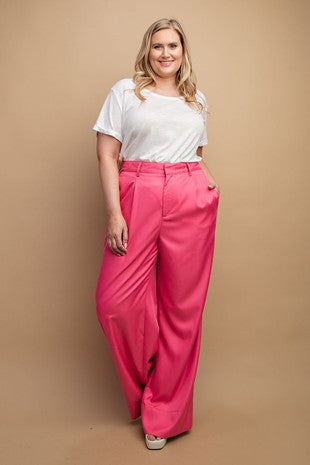 Slim Straight Suit Pants
