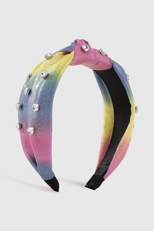 Rainbow Star Heart Topknot Headband