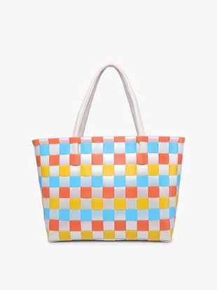 JEN&CO ABIGAIL JUMBO WOVEN TOTE