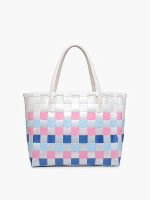 JEN&CO ABIGAIL JUMBO WOVEN TOTE