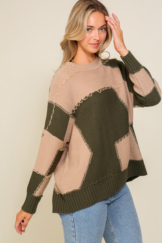 Colorblock Sweater