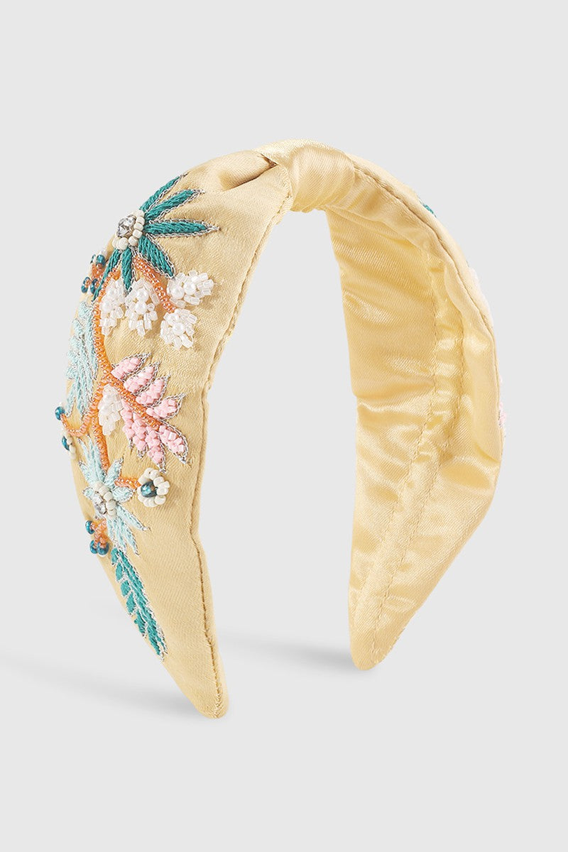 Embroidery Flower Headband