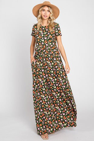 Floral Print Maxi Dress