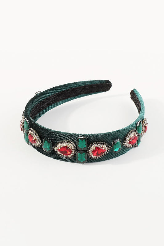 Retro Christmas Jewel Headband